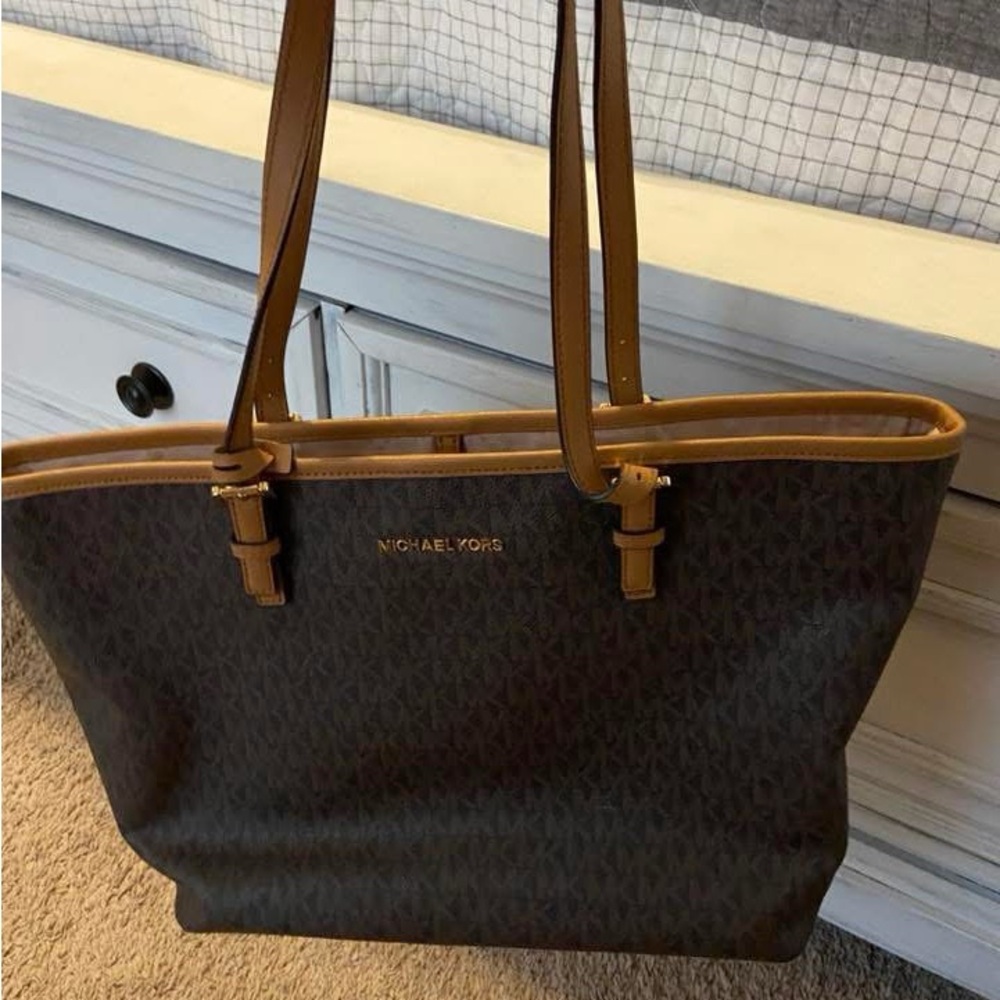 Michael Kors Dark Brown Tote Bag